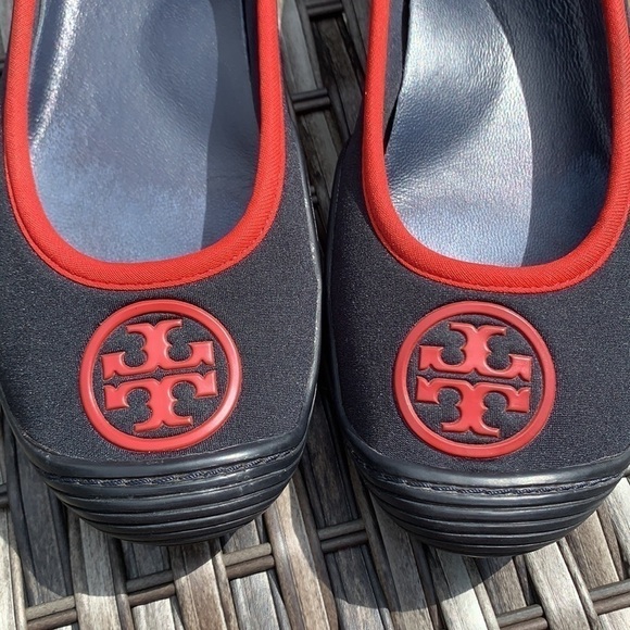 TORY Burch Navy/Red Aqua Ballet Neoprene Water Shoes - Picture 11 of 14